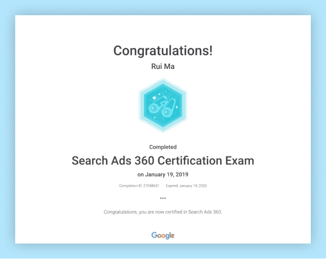 skillshop-certificate - IIDMAI